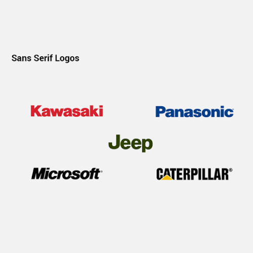 Sans-serif, Wordmarks, logos